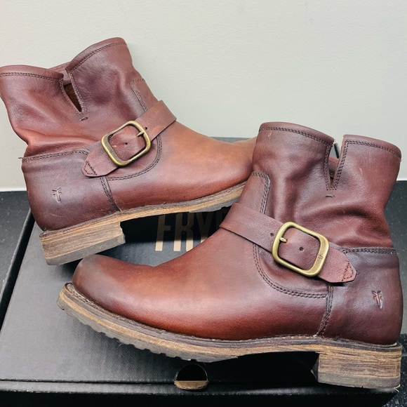 Frye Veronica Booties Redwood 7.5 size - Picture 4 of 11